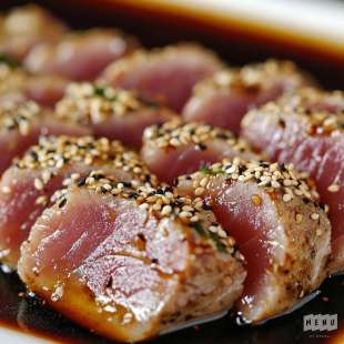 Tataki de Thon Sauce Ponzu et Sésame