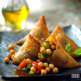 Samoussa aux Légumes et Curry
