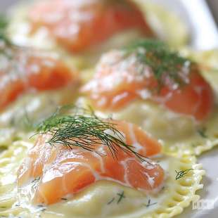 Raviolis Saumon et Aneth