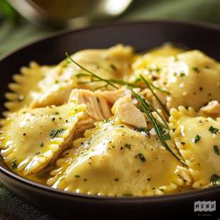 Raviolis Poulet et Estragon
