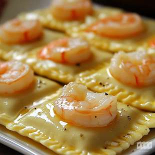 Raviolis Crevettes et Combava