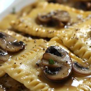 Raviolis Champignons et Échalotes