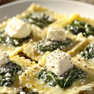 Raviolis Épinards et Feta