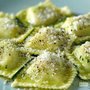 Raviolis Courgettes et Pecorino