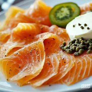 Planche de Saumon et Truite Fumés