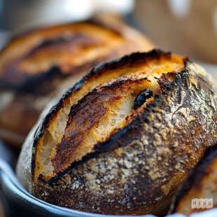 Pain au Levain à l'Ail Noir