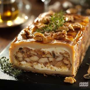 Pâté en Croûte aux Noix et Chèvre