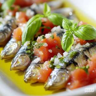 Sardines à la Tomate et Basilic
