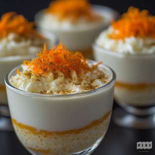 Mini-Cappuccino de Mozzarella au Curry et Carotte Râpée