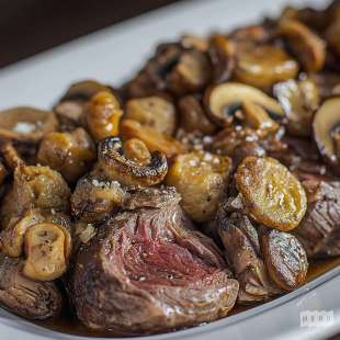 Rôti de Cerf aux Champignons