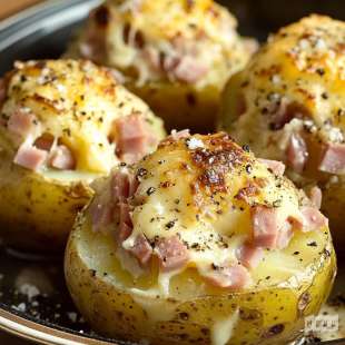 Patate Farcie au Jambon et Fromage