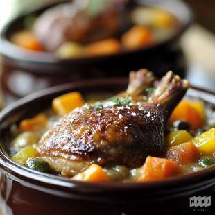 Pigeon en Cocotte aux Légumes