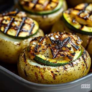 Patate Farcie aux Légumes Grillés