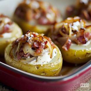 Patate Farcie aux Lardons et Oignons
