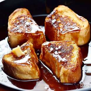 Pain Perdu au Caramel Beurre Salé