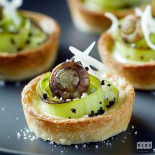 Tartelette aux Escargots et Poireaux