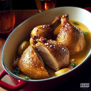 Pintade Farcie au Foie Gras et Armagnac