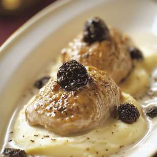 Suprême de Pintade aux Morilles