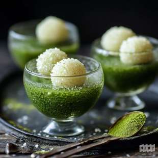 Perles de Coco au Thé Matcha