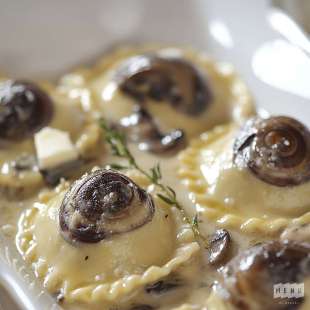Ravioles d'Escargots et Champignons