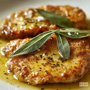 Piccata de Veau à la Sauge