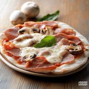 Pinsa Jambon Champignons