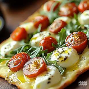 Pinsa Mozarella di Bufala et Salade de Roquette