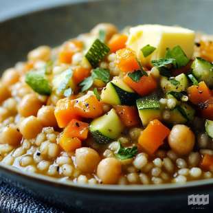 Risotto d'Orge Perlé aux Légumes