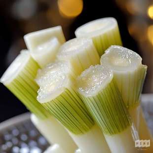 Poireaux Glacés à Blanc