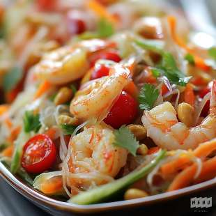 Salade de Papaye Verte aux Crevettes