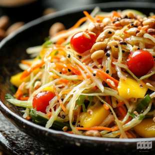 Salade de Papaye Verte et Mangue