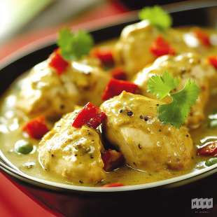 Suprême de Poulet au Curry et Lait de Coco