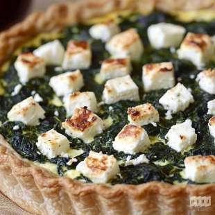Quiche aux Épinards et Feta Végétarienne