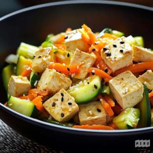 Tofu Sauté aux Légumes, Sauce Soja
