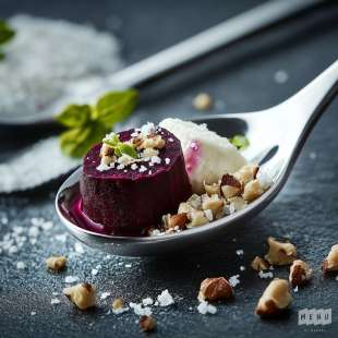 Mini Cuillère à la Betterave et Chèvre frais