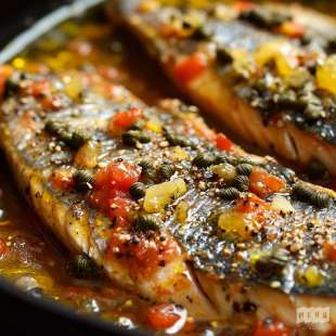 Rouget Mariné à la Sauce Vierge