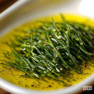 Salicornes Marinées au Vinaigre et Citron