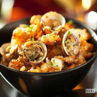 Praires Poêlées au Vin Blanc et Échalotes