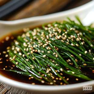 Salicornes au Sésame et Sauce Soja