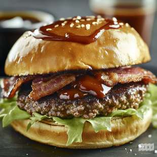 Smash Burger Bacon et Sauce Barbecue