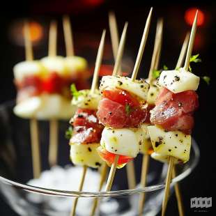 Mini Brochette Grison et Mozzarella