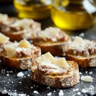 Crostini de Grison et Parmesan