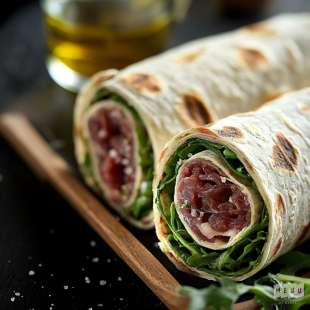 Wrap au Grison et Roquette