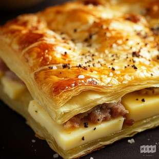Feuilleté au Grison et Comté