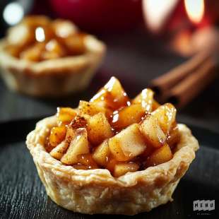 Mini Tartelette au Pain d'Épices et Pommes Caramélisées
