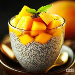 Pudding de Chia au Lait de Coco et Mangue