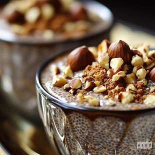 Pudding de Chia au Cacao et Noisettes