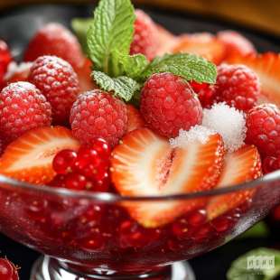 Salade de Fruits Rouges et Menthe