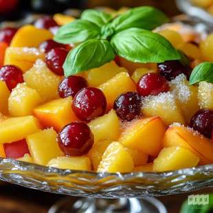 Salade de Fruits d'Été au Basilic