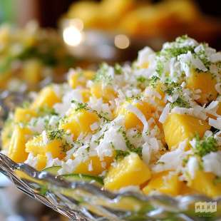 Salade de Fruits Tropicale Coco et Citron Vert